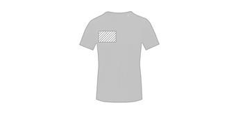 T-shirt à manches courtes pour femme Kratoy - Marquage poitrine gauche