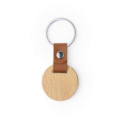 OBG PUB - Porte-clés écologique de forme rond en bois Vespan