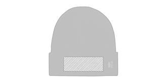 Bonnet d'hiver en Polyester RPET Hercule - Marquage Recto
