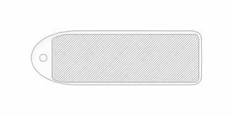 Rond de serviette en bois Fidelio - Marquage Recto