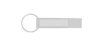 Porte-clés avec décapsuleur en aluminium Babsy - Marquage Verso