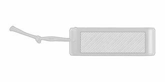 Haut-parleur sans fil en Aluminium recyclé 3W Bogy - Marquage Recto