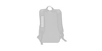 Sac à dos fabriqué en matière 600D Tumir - Marquage manche gauche