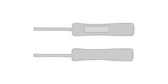 Corde à sauter pour adultes en coton Denise - Marquage manche droite