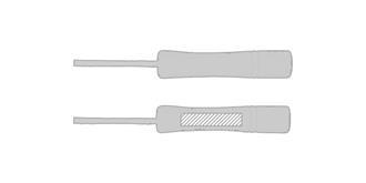 Corde à sauter pour adultes en coton Denise - Marquage manche gauche