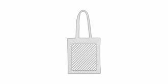 Sac shopping en coton recyclé et polyester Kroome - Marquage Verso