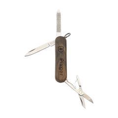 OBG PUB - Couteau Suisse original avec manche en bois Sambio