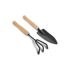 OBG PUB - Set d'outils de jardinage en acier et bois Andino