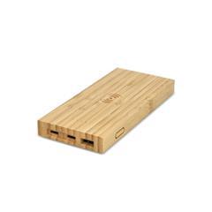 OBG PUB - Powerbank sans fil 8000mAh en bambou Pakenno