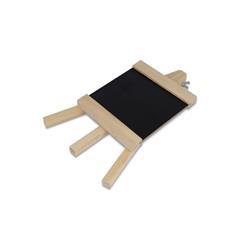 OBG PUB - Tableau noir avec chevalet en bois robuste Bokine