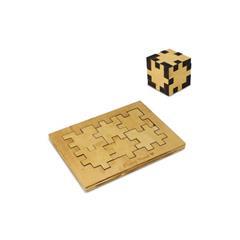 OBG PUB - Puzzle de cube amusant et écologique en bois Harte