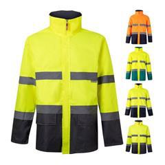 OBG PUB - Parka bicolore en polyester avec finition PU Noras