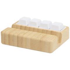 OBG PUB - Support de téléphone avec détails en bambou Novas