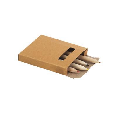 Set de 6 pièces crayon de couleur en bois Amian