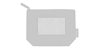 Trousse de toilette en coton recyclé Palmos - Marquage Recto