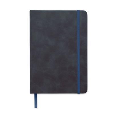 Carnet A5 avec couverture en PU effet patine Mylor Bleu