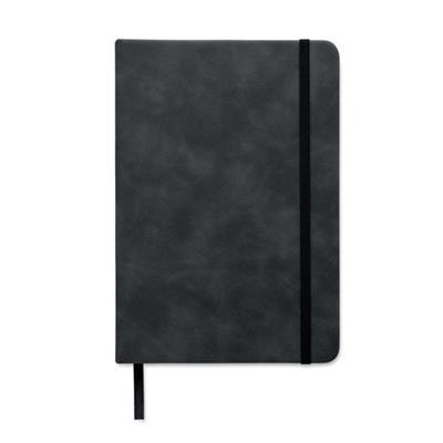 Carnet A5 avec couverture en PU effet patine Mylor Noir
