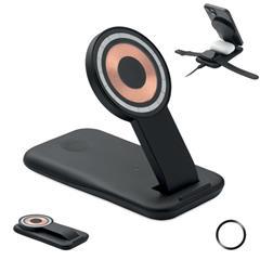 OBG PUB - Chargeur sans fil magnétique 3 en 1 en ABS Solen