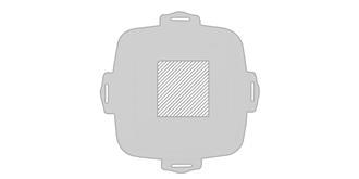 Gamelle pour déjeuner en plastique PP Travis - Impression Haut