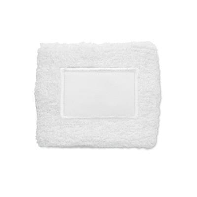 Bracelet en polycoton avec patch en coton Aloe Blanc