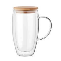 OBG PUB - Mug double paroi 450ml en verre durable Loria