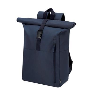OBG PUB - Sac à dos avec fermeture roulée et boucle Kalixon Bleu marine Sac à dos avec fermeture roulée et boucle Kalixon Bleu marine