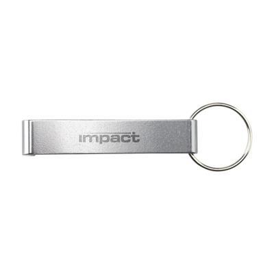 OBG PUB - Porte-clés avec décapsuleur léger en alu Grenoble Gris Porte-clés avec décapsuleur léger en alu Grenoble Gris