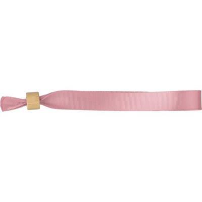 Bracelet en RPET avec fermeture clip en bambou Vio Rose