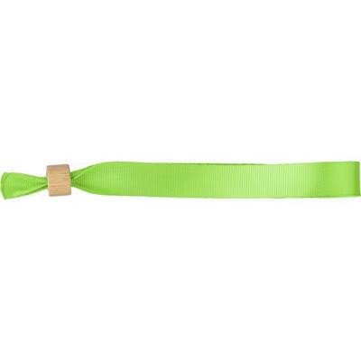 Bracelet en RPET avec fermeture clip en bambou Vio Vert citron