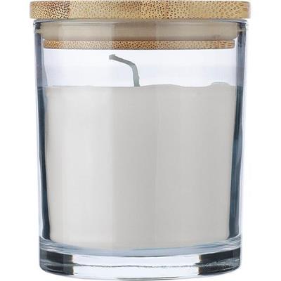 OBG PUB - Bougie parfumée dans un verre avec couvercle Sotea Blanc Bougie parfumée dans un verre avec couvercle Sotea Blanc