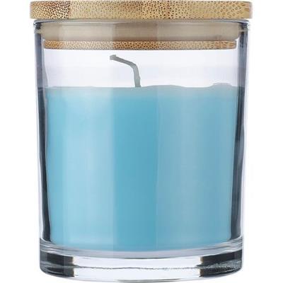 OBG PUB - Bougie parfumée dans un verre avec couvercle Sotea Bleu ciel Bougie parfumée dans un verre avec couvercle Sotea Bleu ciel