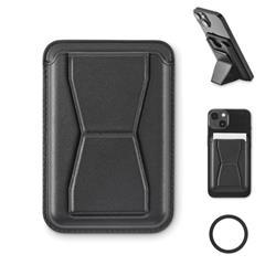 Porte-cartes magnétique en similicuir robuste Vina