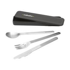 Set de couverts réutilisables en acier inox Grassy