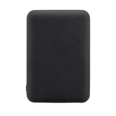 Powerbank 5000 mAh en ABS recyclé durable Misor Noir