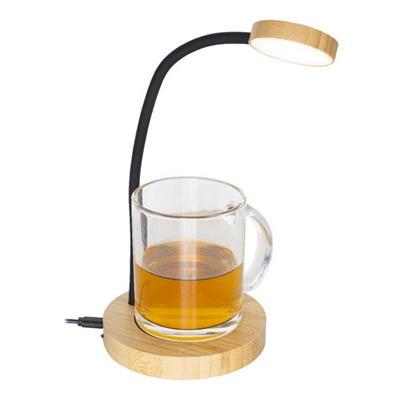 Lampe de table et chauffe-tasse en bambou Arlhem