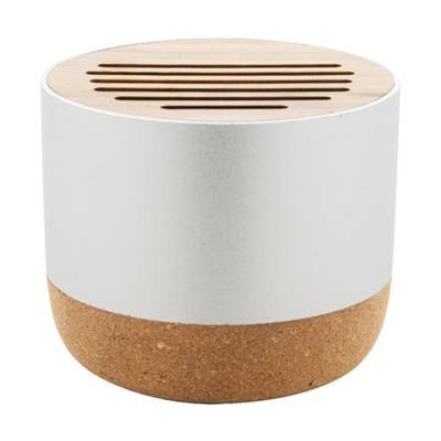 Enceinte sans fil avec boîtier en alu recyclé Luci Argent