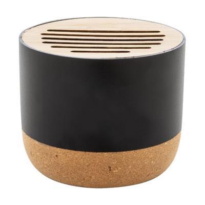 Enceinte sans fil avec boîtier en alu recyclé Luci Noir