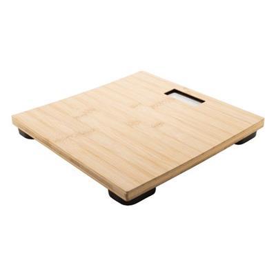 OBG PUB - Pèse-personne rechargeable en bambou Hilliam Pèse-personne rechargeable en bambou Hilliam