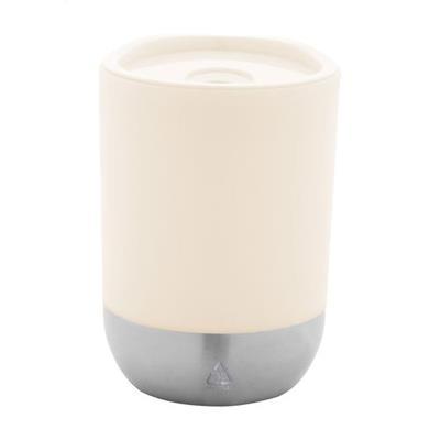 Mug isotherme double paroi en plastique PP Peiper Beige
