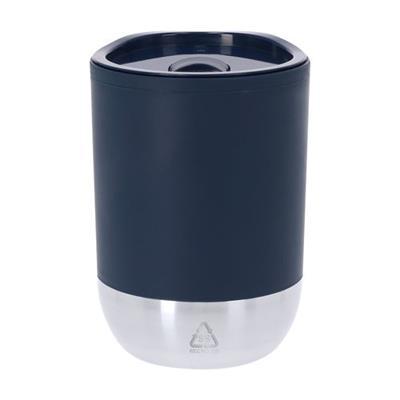 Mug isotherme double paroi en plastique PP Peiper Bleu marine