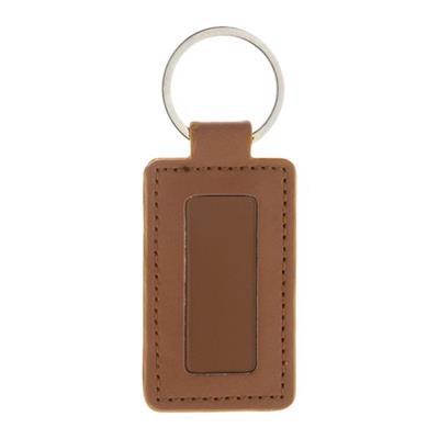 OBG PUB - Porte-clés rectangulaire en PU recyclé robuste Leb Marron Porte-clés rectangulaire en PU recyclé robuste Leb Marron
