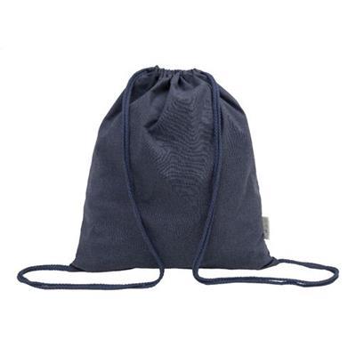 Sac piscine en coton recyclé robuste et durable Fu Bleu marine