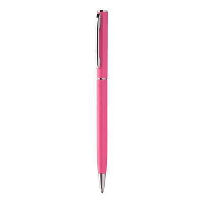 OBG PUB - Stylo à bille twist en alu recyclé chromé Rango Fushia Stylo à bille twist en alu recyclé chromé Rango Fushia