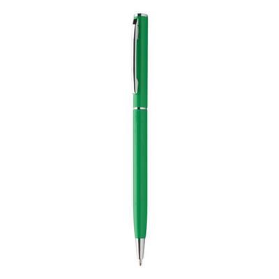 OBG PUB - Stylo à bille twist en alu recyclé chromé Rango Vert Stylo à bille twist en alu recyclé chromé Rango Vert