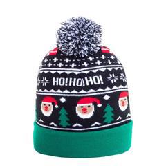 Bonnet de Noël tricoté en acrylique doux Syvero