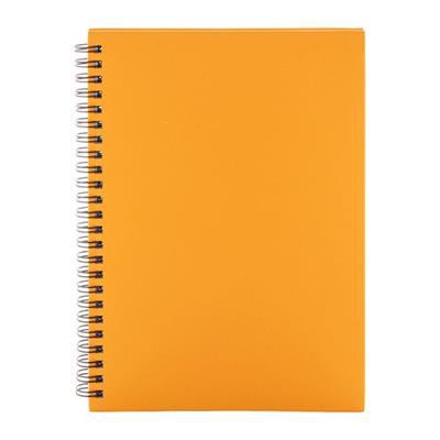 Carnet A5 avec couverture en papier recyclé Menir Orange