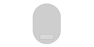 Chargeur sans fil élégant en plastique Osman - Impression Bas