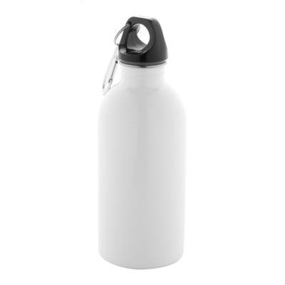 Bouteille en acier inox recyclée 400 ml Sagiento Blanc