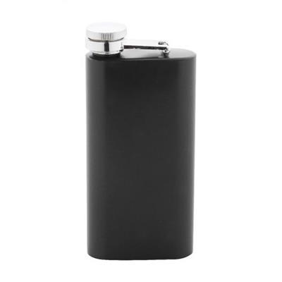 OBG PUB - Flasque en acier inoxydable recyclé 150 ml Alecko Noir Flasque en acier inoxydable recyclé 150 ml Alecko Noir