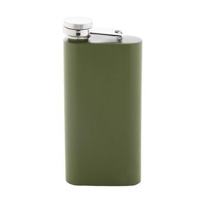 OBG PUB - Flasque en acier inoxydable recyclé 150 ml Alecko Vert Flasque en acier inoxydable recyclé 150 ml Alecko Vert